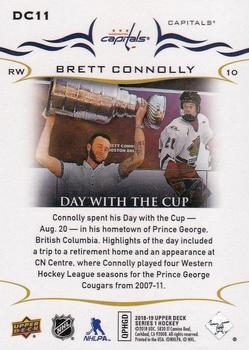 2018-19 Upper Deck - Day with the Cup #DC11 Brett Connolly Back