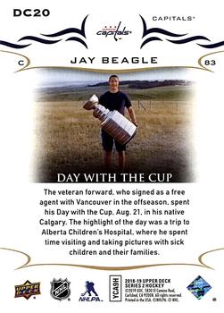 2018-19 Upper Deck - Day with the Cup #DC20 Jay Beagle Back