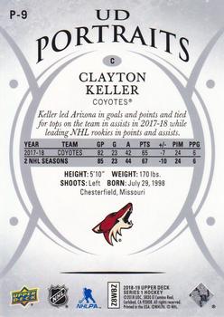 2018-19 Upper Deck - UD Portraits #P-9 Clayton Keller Back