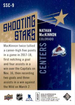 2018-19 Upper Deck - Shooting Stars Centers #SSC-9 Nathan MacKinnon Back