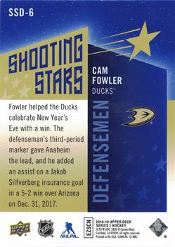 2018-19 Upper Deck - Shooting Stars Defensemen #SSD-6 Cam Fowler Back