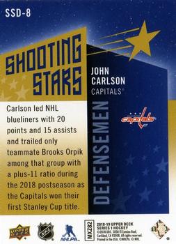 2018-19 Upper Deck - Shooting Stars Defensemen #SSD-8 John Carlson Back