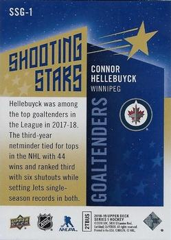 2018-19 Upper Deck - Shooting Stars Goaltenders #SSG-1 Connor Hellebuyck Back