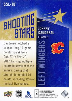 2018-19 Upper Deck - Shooting Stars Left Wingers #SSL-10 Johnny Gaudreau Back