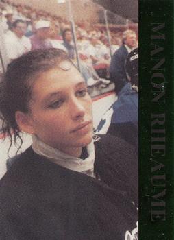 1992-93 Krown International Manon Rheaume Promo - Green Foil #6 Manon Rheaume Front