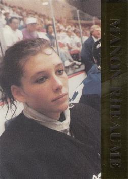 1992-93 Krown International Manon Rheaume Promo - Gold Foil #6 Manon Rheaume Front
