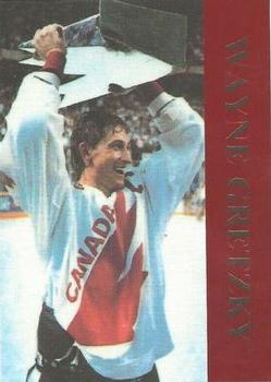 1992-93 Krown International Wayne Gretzky Promo - Red Foil #NNO Wayne Gretzky Front