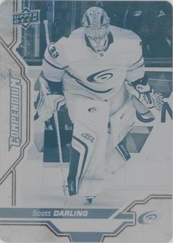 2018-19 Upper Deck Compendium - Printing Plates Cyan #75 Scott Darling Front