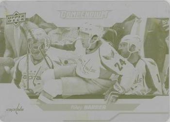 2018-19 Upper Deck Compendium - Printing Plates Yellow #399 Riley Barber Front