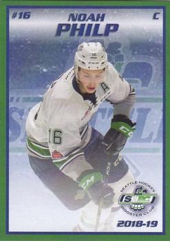 2018-19 Booster Club Seattle Thunderbirds (WHL) #NNO Noah Philp Front