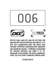 2018-19 Playercards Stickers (DEL) #006 Markus Keller Back