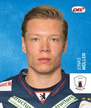 2018-19 Playercards Stickers (DEL) #036 Jonas Muller Front
