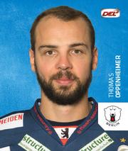 2018-19 Playercards Stickers (DEL) #43 Thomas Oppenheimer Front