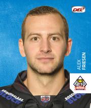 2018-19 Playercards Stickers (DEL) #73 Alex Friesen Front