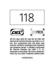 2018-19 Playercards Stickers (DEL) #118 Brett Olson Back