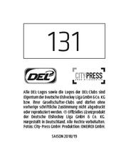 2018-19 Playercards Stickers (DEL) #131 Sebastian Dahm Back