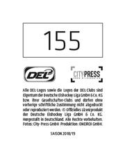 2018-19 Playercards Stickers (DEL) #155 Gustaf Wesslau Back