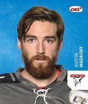 2018-19 Playercards Stickers (DEL) #161 Austin Madaisky Front