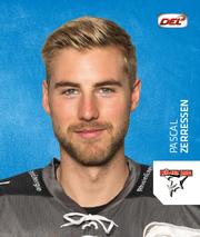 2018-19 Playercards Stickers (DEL) #162 Pascal Zerressen Front