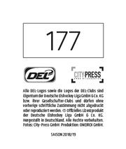 2018-19 Playercards Stickers (DEL) #177 Michael Zalewski Back