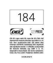 2018-19 Playercards Stickers (DEL) #184 Martin Lefebvre Back