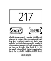 2018-19 Playercards Stickers (DEL) #217 Denis Reul Back