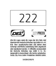 2018-19 Playercards Stickers (DEL) #222 Garrett Festerling Back