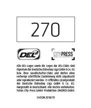 2018-19 Playercards Stickers (DEL) #270 Brett Festerling Back