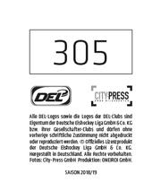 2018-19 Playercards Stickers (DEL) #305 Stefano Giliati Back