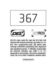 2018-19 Playercards Stickers (DEL) #367 Frederik Tiffels Back