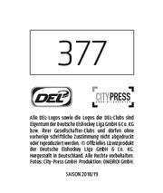 2018-19 Playercards Stickers (DEL) #377 Dennis Seidenberg Back