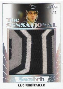 2017-18 Leaf - The Sensational Swatch Silver #SS-04 Luc Robitaille Front