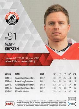 2017-18 Playercards (DEL2) #6 Radek Krestan Back