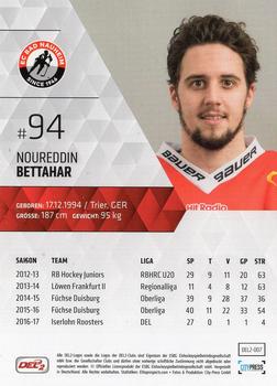2017-18 Playercards (DEL2) #7 Noureddine Bettahar Back