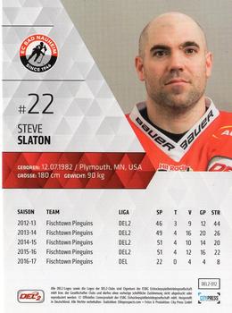 2017-18 Playercards (DEL2) #12 Steve Slaton Back