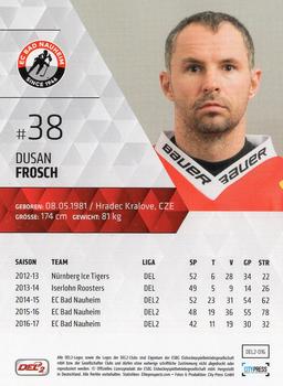 2017-18 Playercards (DEL2) #DEL2-016 Dusan Frosch Back