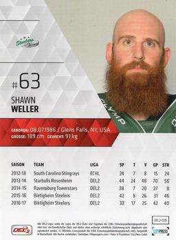 2017-18 Playercards (DEL2) #26 Shawn Weller Back