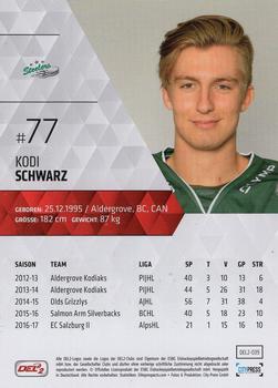 2017-18 Playercards (DEL2) #DEL2-039 Kodi Schwarz Back
