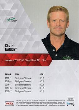 2017-18 Playercards (DEL2) #45 Kevin Gaudet Back