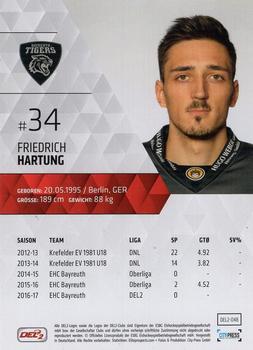 2017-18 Playercards (DEL2) #48 Friedrich Hartung Back
