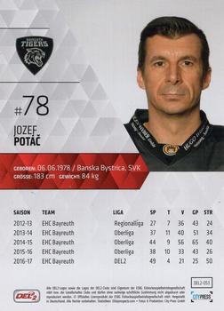 2017-18 Playercards (DEL2) #DEL2-053 Jozef Potac Back
