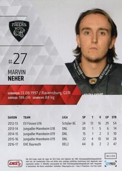 2017-18 Playercards (DEL2) #54 Marvin Neher Back