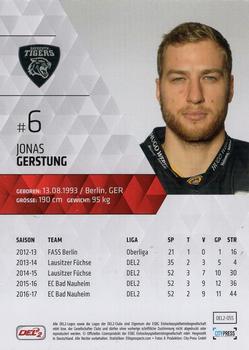 2017-18 Playercards (DEL2) #55 Jonas Gerstung Back