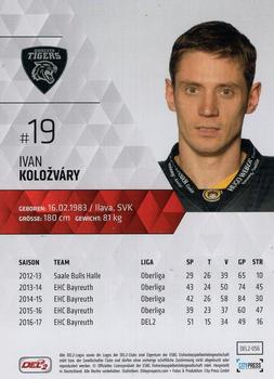 2017-18 Playercards (DEL2) #56 Ivan Kolozvary Back