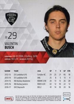 2017-18 Playercards (DEL2) #57 Valentin Busch Back