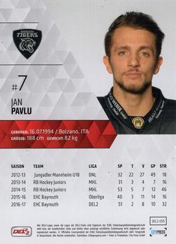 2017-18 Playercards (DEL2) #59 Jan Pavlu Back