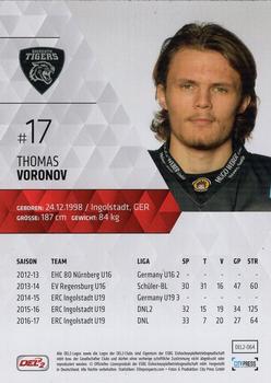 2017-18 Playercards (DEL2) #DEL2-064 Thomas Voronov Back
