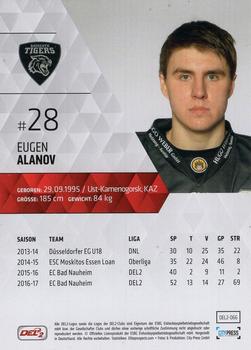 2017-18 Playercards (DEL2) #DEL2-066 Eugen Alanov Back