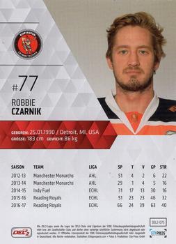 2017-18 Playercards (DEL2) #75 Robbie Czarnik Back