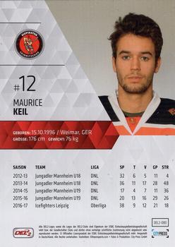 2017-18 Playercards (DEL2) #DEL2-080 Maurice Keil Back